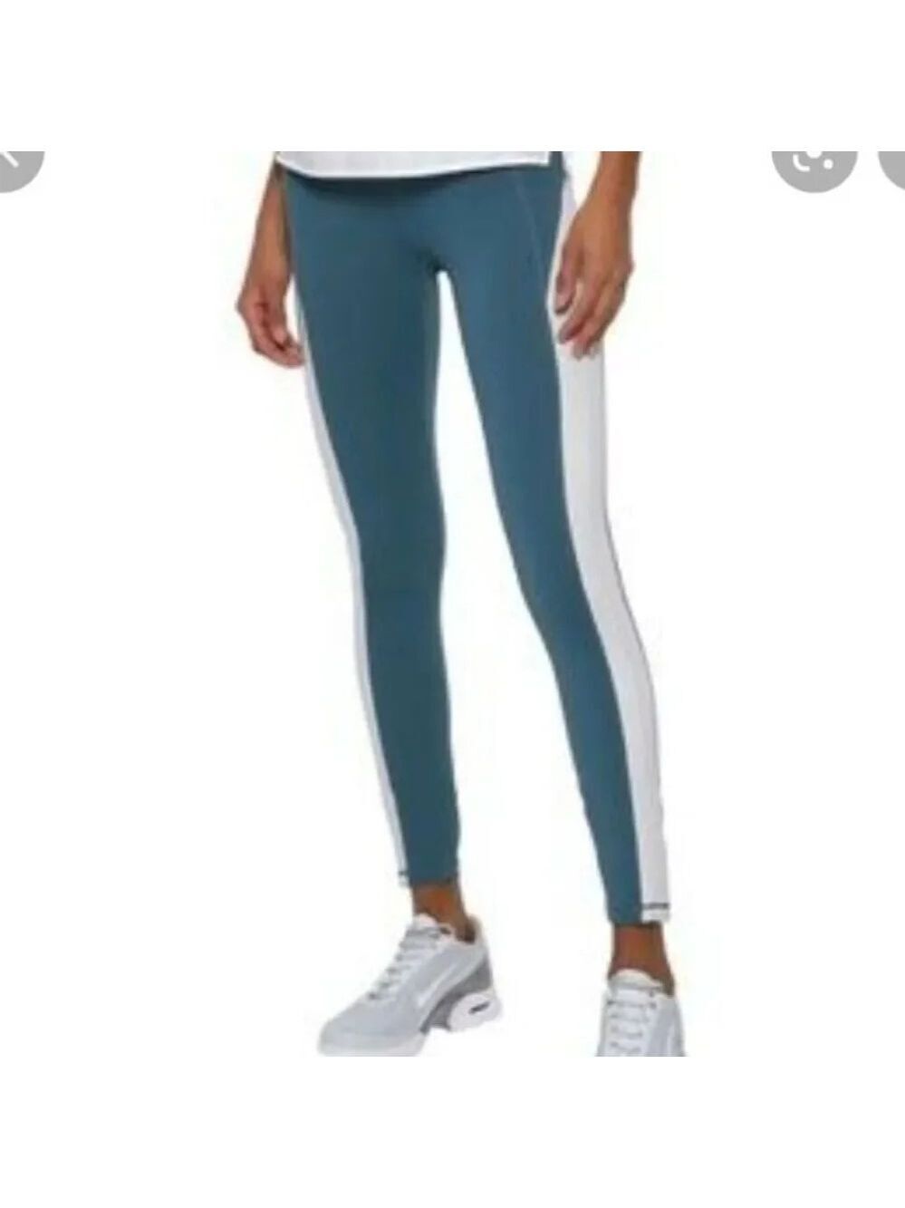 IRIS & INK High rise legging in tapestry and white